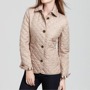Burberry Brit Tan Quilted Jacket size S